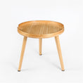 Load image into Gallery viewer, Willow Bamboo Round Coffee Side Table