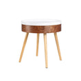 Load image into Gallery viewer, Fuzo Round Side Table With Serving Tray And Storage