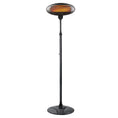 Load image into Gallery viewer, 2000W 2.1m Free Standing Adjustable Portable Outdoor Electric Patio Heater Black