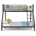 Load image into Gallery viewer, Kingston Slumber Metal Single over Double Bunk Bed Frame, Dark Matte Grey