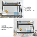 Load image into Gallery viewer, Kingston Slumber Metal Single over Double Bunk Bed Frame, Dark Matte Grey