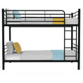 Load image into Gallery viewer, Kingston Slumber 2in1 Single Metal Bunk Bed Frame, with Modular Design, Dark Matte Grey