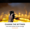 Load image into Gallery viewer, 1800W Wall Mounted 80cm Electric Fireplace Heater Flame Effect Options