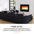 Load image into Gallery viewer, 1800W Wall Mounted 80cm Electric Fireplace Heater Flame Effect Options