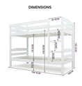 Load image into Gallery viewer, Kingston Slumber Bunk Bed Frame Single Wooden Kids Timber PIne Wood Loft Children Bedroom Furniture