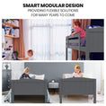 Load image into Gallery viewer, Kingston Slumber Bunk Bed Frame Single Wooden Kids Timber PIne Wood Loft Children Bedroom Furniture