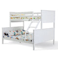 Load image into Gallery viewer, KINGSTON SLUMBER Bunk Bed Frame Modular Single White Wood Kids Double Deck Twin