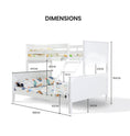 Load image into Gallery viewer, KINGSTON SLUMBER Bunk Bed Frame Modular Single White Wood Kids Double Deck Twin