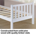 Load image into Gallery viewer, Kingston Slumber Single Wooden Pine Bed Frame Timber Kids Adults Contemporary Bedroom Furniture
