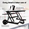 Load image into Gallery viewer, FORTIA Height Adjustable Standing Desk Riser Sit/Stand Computer Desktop Office