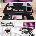 Load image into Gallery viewer, FORTIA Height Adjustable Standing Desk Riser Sit/Stand Computer Desktop Office