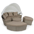 Load image into Gallery viewer, LONDON RATTAN Day Bed Daybed Sofa Garden Wicker Outdoor Furniture Round