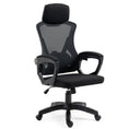 Load image into Gallery viewer, FORTIA Ergonomic Office Desk Chair, Height Adjustable Lumbar Support, Mesh Fabric, Headrest, Black