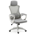 Load image into Gallery viewer, FORTIA Ergonomic Mesh Office Chair Computer Seat with Headrest Adjustable Recline, White/Grey
