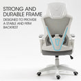 Load image into Gallery viewer, FORTIA Ergonomic Mesh Office Chair Computer Seat with Headrest Adjustable Recline, White/Grey