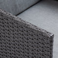 Load image into Gallery viewer, LONDON RATTAN Outdoor Dining Table 5 Piece Furniture Wicker Set, Grey