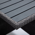 Load image into Gallery viewer, LONDON RATTAN Outdoor Dining Table 5 Piece Furniture Wicker Set, Grey