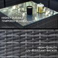 Load image into Gallery viewer, LONDON RATTAN 4 Seater Modular Outdoor Lounge Setting with Coffee Table, Ottoman, Grey