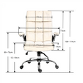 Load image into Gallery viewer, Velvet Home Ergonomic Swivel Adjustable Tilt Angle and Flip-up Arms Office Chair
