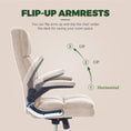 Load image into Gallery viewer, Velvet Home Ergonomic Swivel Adjustable Tilt Angle and Flip-up Arms Office Chair