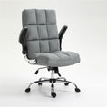 Load image into Gallery viewer, Soft Velvet Home Ergonomic Swivel Adjustable Tilt Angle and Flip-up Arms Office Chair