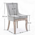 Load image into Gallery viewer, 2X Solid Wood Fabric Upholstered Dining Chair Luxury Accent Chairs with Nailhead
