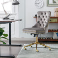 Load image into Gallery viewer, Velvet Home Office Chair- Grey