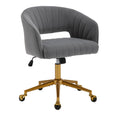 Load image into Gallery viewer, Velvet Home Office Chair- Grey