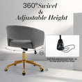 Load image into Gallery viewer, Velvet Home Office Chair- Grey