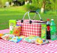 Load image into Gallery viewer, Kiliroo Insulated Picnic Basket 25L, Large Capacity Max Load Up to 15kg, Red