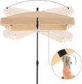 Load image into Gallery viewer, SONGMICS 2.4m Rectangular Beach Umbrella Taupe