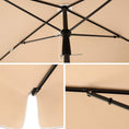 Load image into Gallery viewer, SONGMICS 2.4m Rectangular Beach Umbrella Taupe