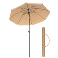 Load image into Gallery viewer, SONGMICS Beach Umbrella Portable Octagonal Polyester Canopy Taupe