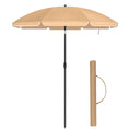 Load image into Gallery viewer, SONGMICS Beach Umbrella Portable Octagonal Polyester Canopy Taupe