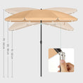 Load image into Gallery viewer, SONGMICS Beach Umbrella Portable Octagonal Polyester Canopy Taupe