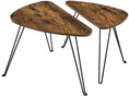 Load image into Gallery viewer, Vero Nesting Table Triangle Rustic Brown and Black LNT012B01