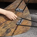 Load image into Gallery viewer, Vero Nesting Table Triangle Rustic Brown and Black LNT012B01