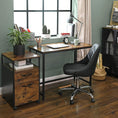 Load image into Gallery viewer, VASAGLE Computer Desk Rustic Brown and Black