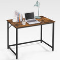 Load image into Gallery viewer, VASAGLE Computer Desk Rustic Brown and Black