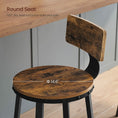 Load image into Gallery viewer, VASAGLE Tall Bar Stools Set of 2 Bar Chairs Vintage Brown LBC026B01V1