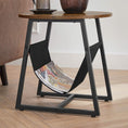 Load image into Gallery viewer, Vero Side Table Rustic Brown and Black LET281B01