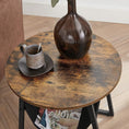 Load image into Gallery viewer, Vero Side Table Rustic Brown and Black LET281B01
