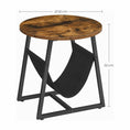 Load image into Gallery viewer, Vero Side Table Rustic Brown and Black LET281B01