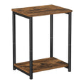 Load image into Gallery viewer, VASAGLE Side Table Vintage Brown with Storage Shelf LET271B01