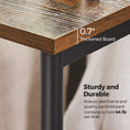 Load image into Gallery viewer, VASAGLE Side Table Vintage Brown with Storage Shelf LET271B01