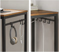 Load image into Gallery viewer, VASAGLE Computer Desk Writing Desk with 8 Hooks Rustic Brown and Black LWD59X