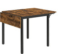 Load image into Gallery viewer, VASAGLE Folding Dining Table Drop Leaf Extendable Brown