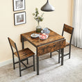 Load image into Gallery viewer, VASAGLE Folding Dining Table Drop Leaf Extendable Brown