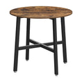 Load image into Gallery viewer, VASAGLE Small Round Kitchen Dining Table Industrial Design Vintage Brown and Black