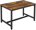 Load image into Gallery viewer, VASAGLE Dining Kitchen Table Metal Frame Rustic Brown and Black